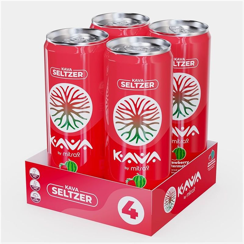 Mitra 9 Kava Seltzers, 4 pack