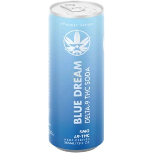 Foundry Nation Delta-9 THC Soda 5mg Blue Dream Foundry Nation Delta-9 THC Soda 5mg Blue Dream