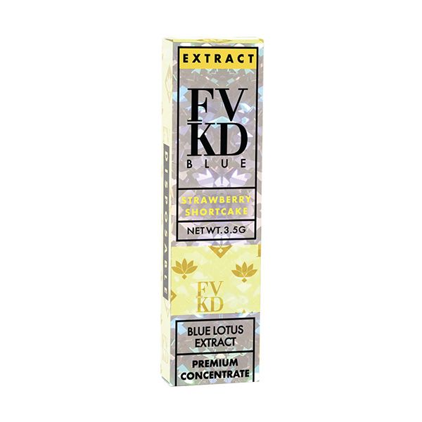 FVKD Blue Lotus & HHC Disposable Vape, Strawberry Shortcake
