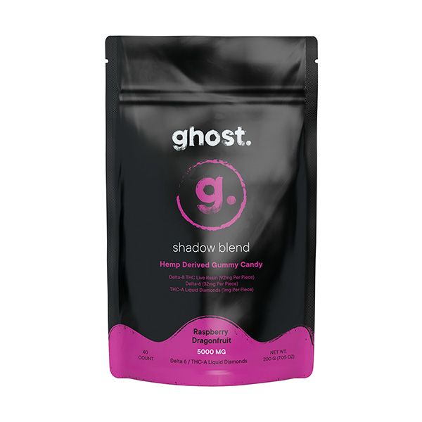 Ghost Shadow Blend Raspberry Dragonfruit 5000mg Gummies
