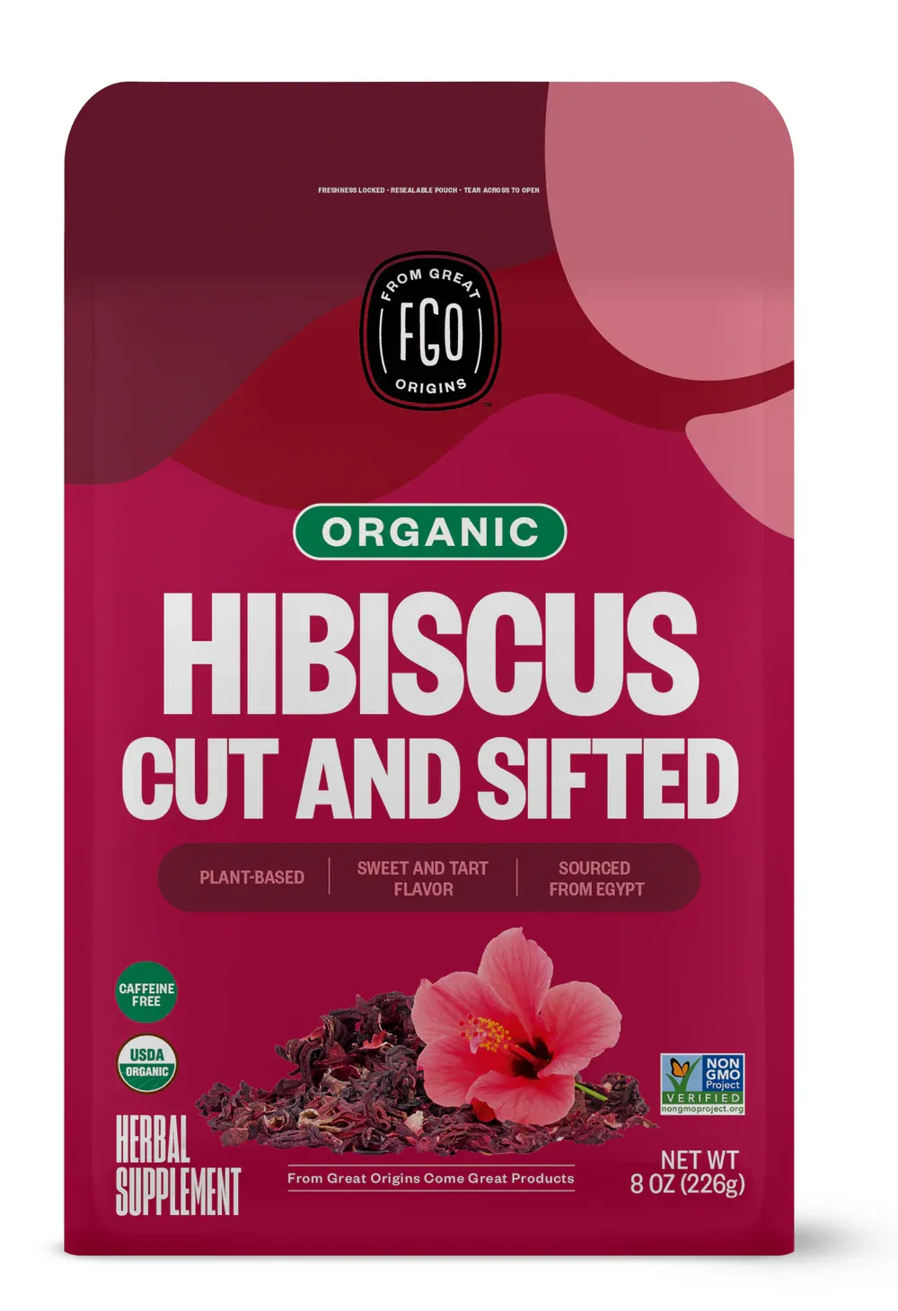 Hibiscus flowers c/s organic