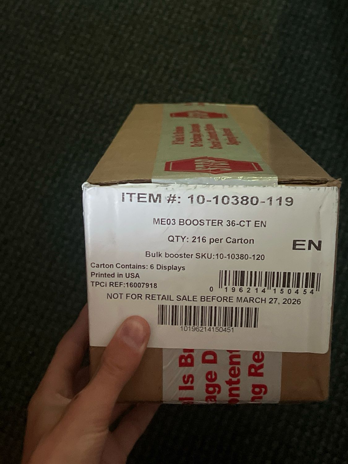 PERFECT ORDER BOOSTER BOX SEALED CASE