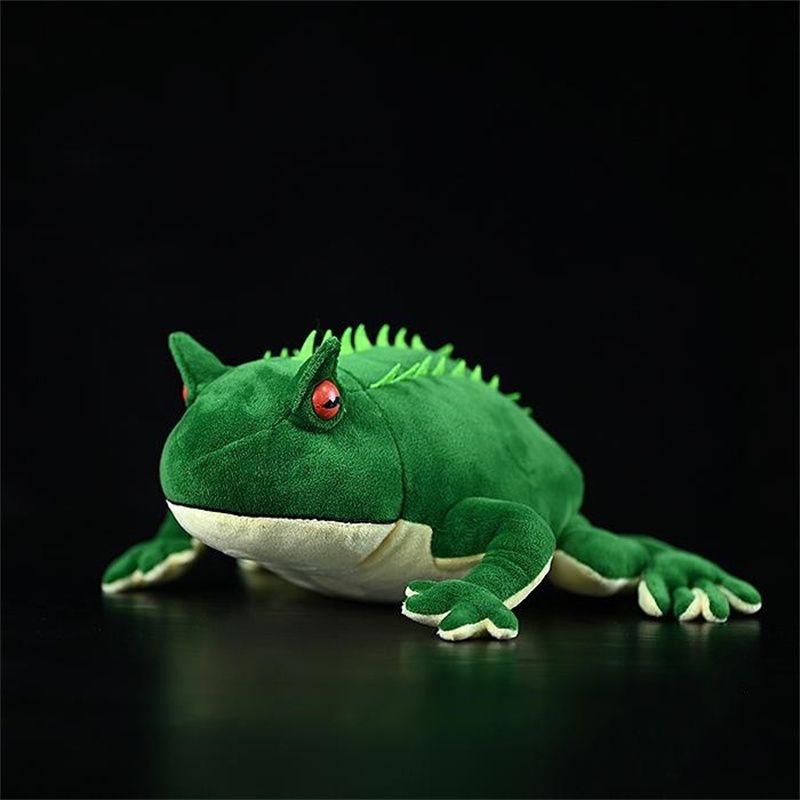 Devil Frog Plush Toy - Adorably Grumpy Stuffed Animal
