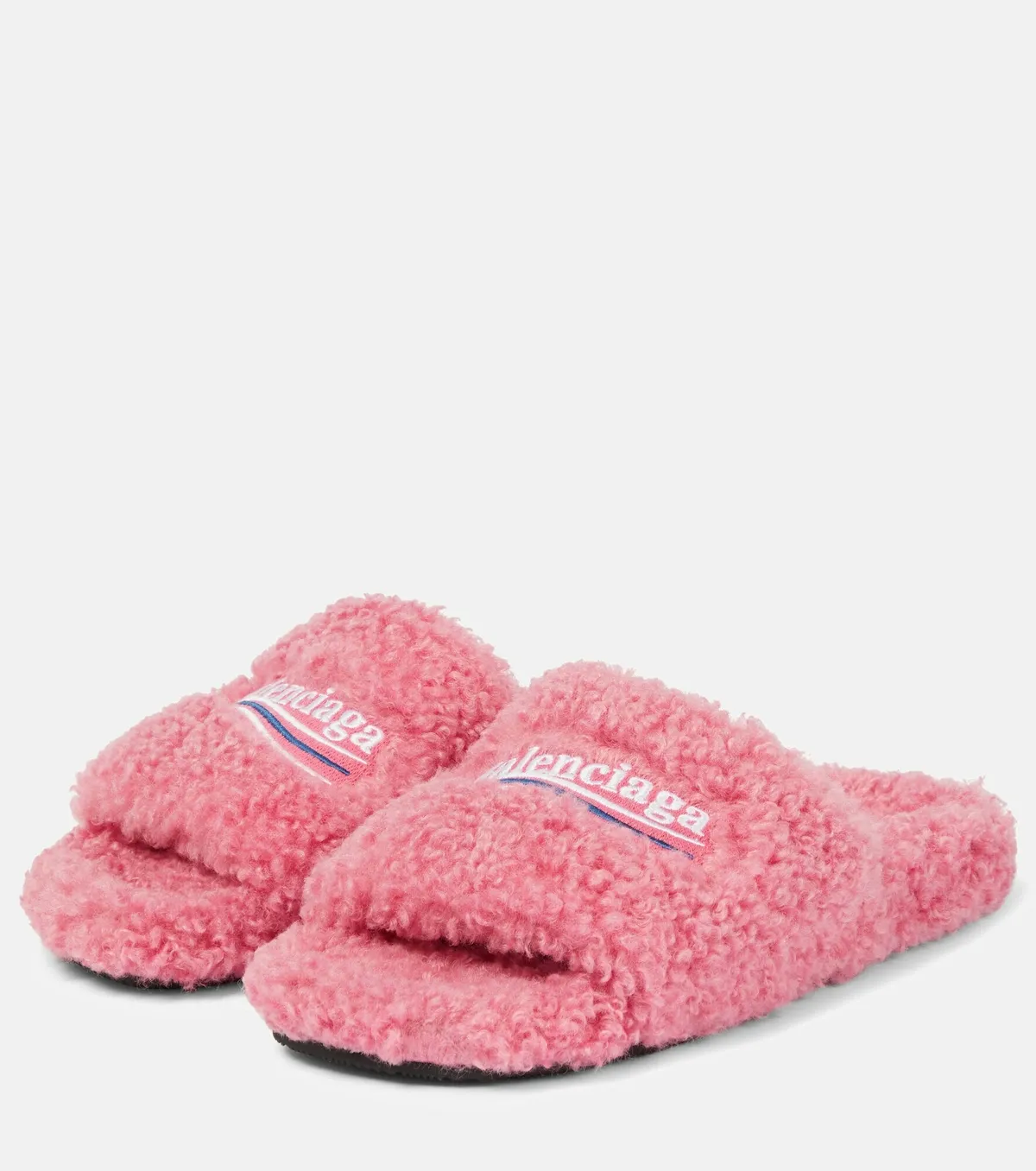 BB FUR SLIDES - PINK