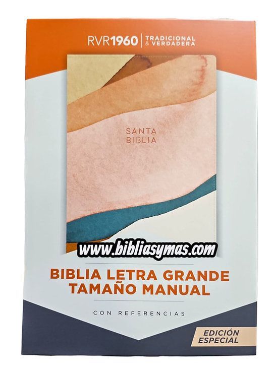 Bible RVR1960 large font size manual references similar watercolor skin