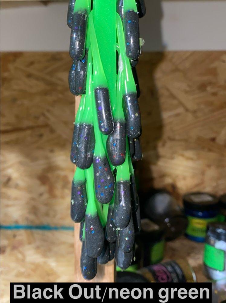 Black Out with Neon Green Stinger Tail