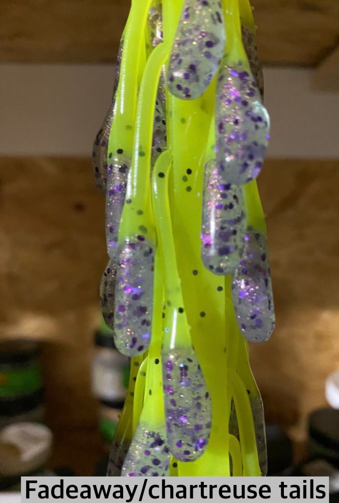 Fadeaway/chartreuse tails