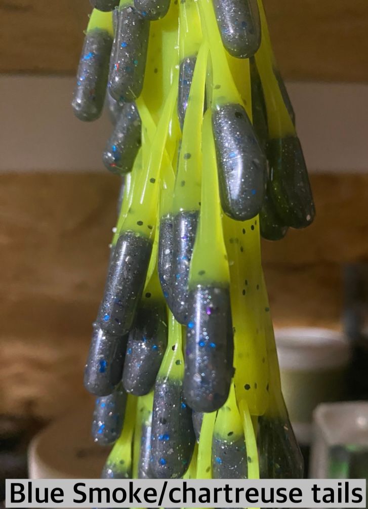 Blue Smoke with chartreuse stinger tails