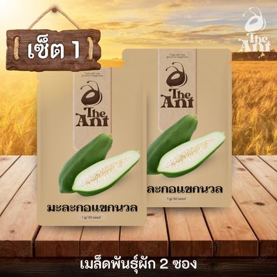 ( ซื้อ 1 แถม 1 ) เมล็ดพันธุ์มะละกอแขกนวล