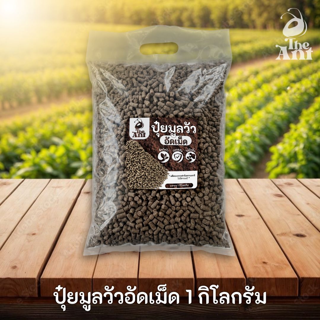 ปุ๋ยมูลวัวอัดเม็ด บำรุงดินและพืชให้งาม