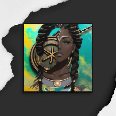 ZenDana Zodiac- Equus Doe, Major Arcana Abstract Art (Signed)