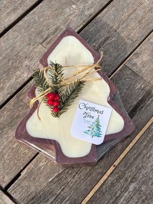 Wood Bowl Candles - Christmas Tree