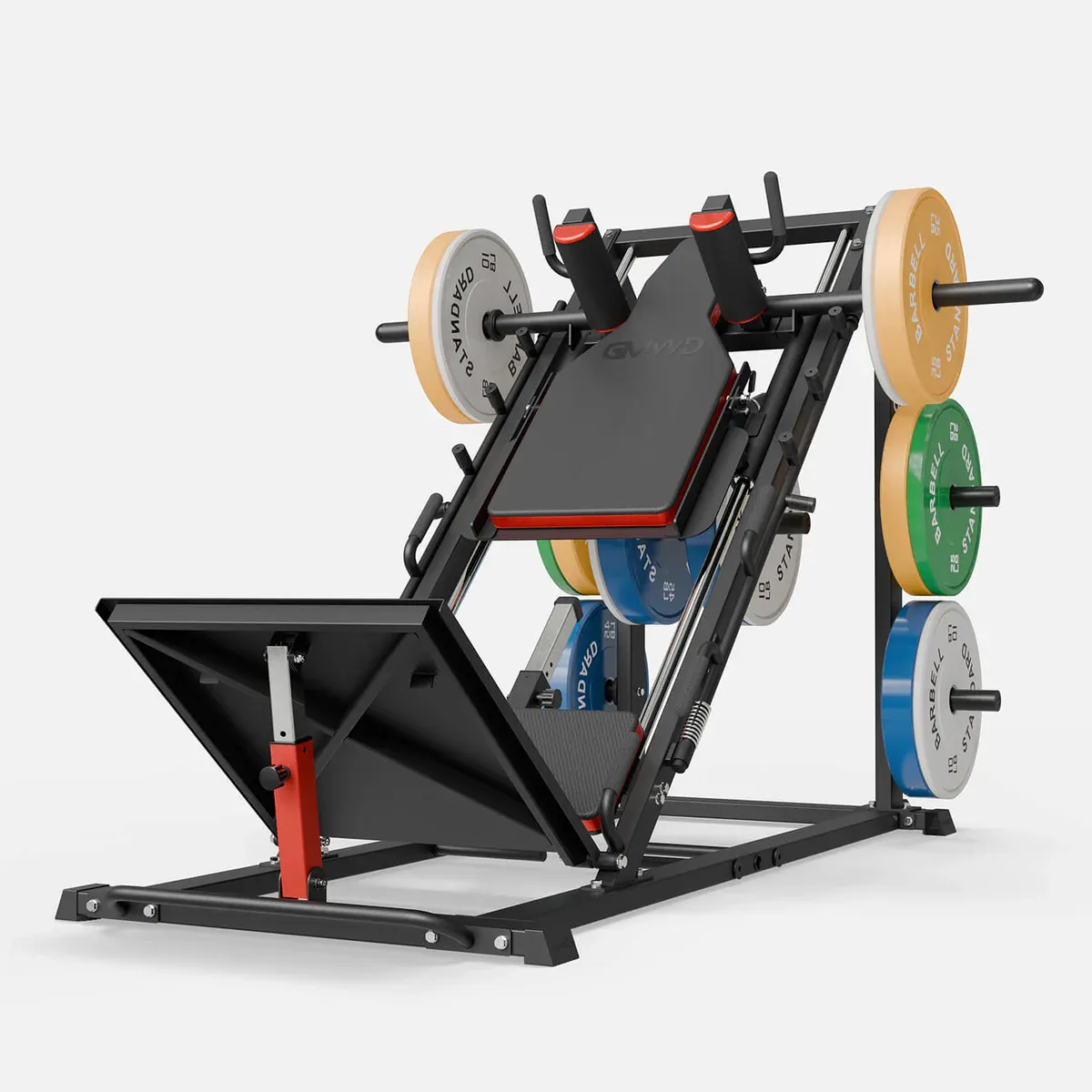 3-In-1 Leg Press Hack Squat Machine With Calf Block
