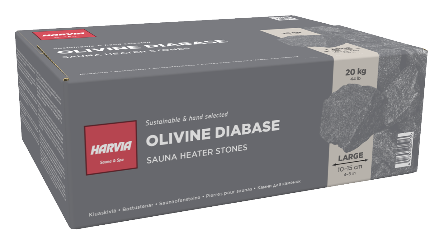 Pierres pour poêle électrique Harvia 20kg Ø 10-15 cm