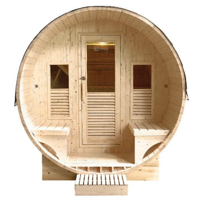 sauna extérieur en bois