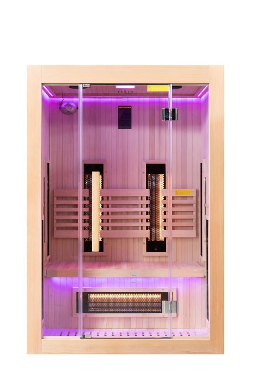 Sauna façade en verre 