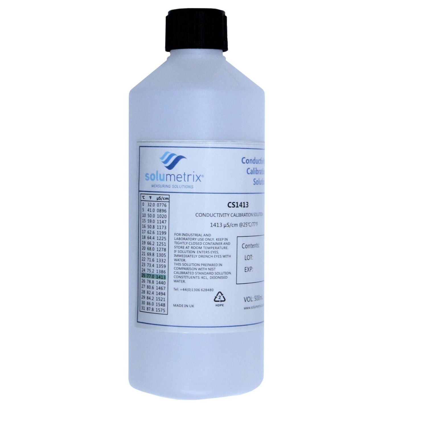1413 µS/cm Calibration Solution @25℃/77℉