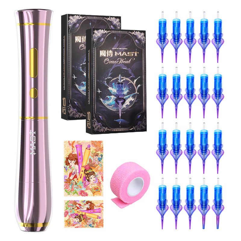 Kit de tatuaje Dragonhawk Mast P40 inalámbrica Profesional Ocean Heart