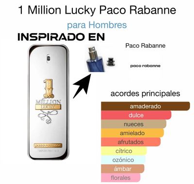 Perfume inspirado en  One Million Lucky - Paco rabanne