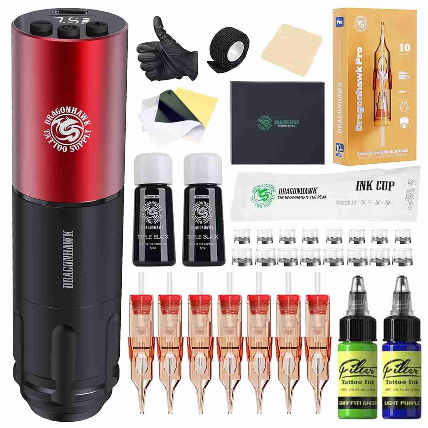 Kit pen Tatuaje Dragonhawk Delux