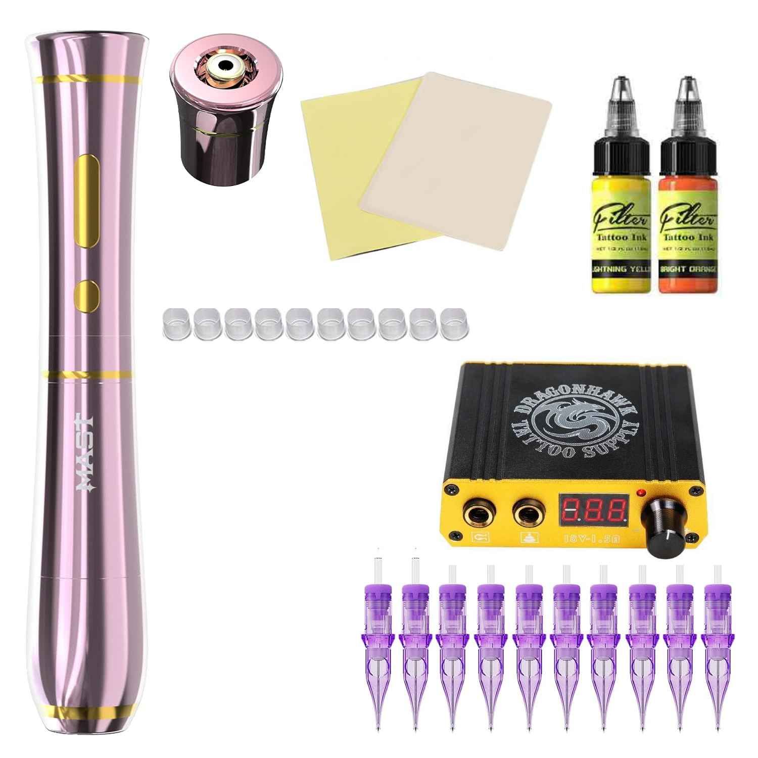 Kit Micropigmentacion Dragonhawk Mast P40 inalámbrica