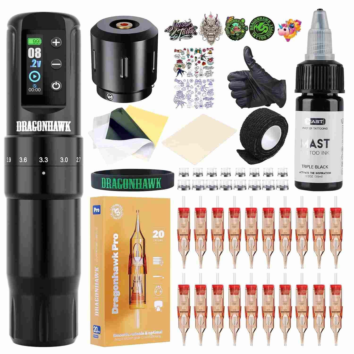 Kit de tatuaje Dragonhawk Atom2 Pro