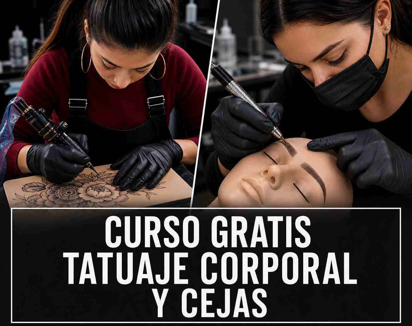 Curso Gratis de Tatuaje y  Micropigmentación de Cejas