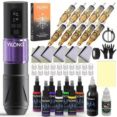 Kit Pen Tatuaje Yilong