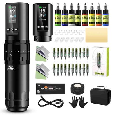 Máquina de Tatuaje EZ Filter X30 FULL  Inalámbrica + 2 Baterías | Versión Completa Stroke Ajustable