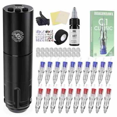 Kit pen Tatuaje Dragonhawk Inalambrico - Para Practica
