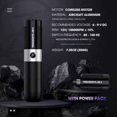 Kit de tatuaje EZ TAT3 Inalambrico