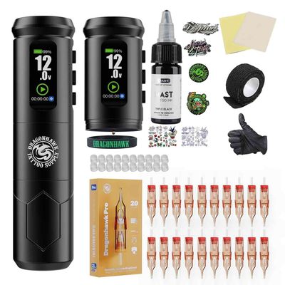 Kit de Tatuaje Inalámbrico Dragonhawk A1 Pro