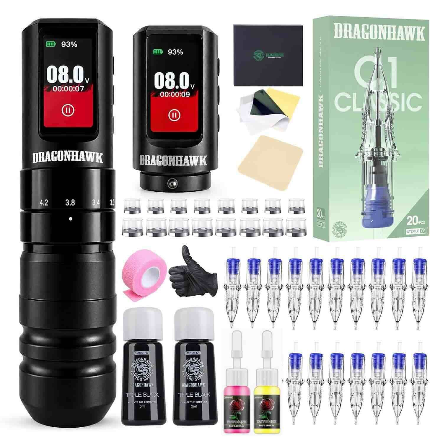 Kit de tatuaje Dragonhawk A3 Pro