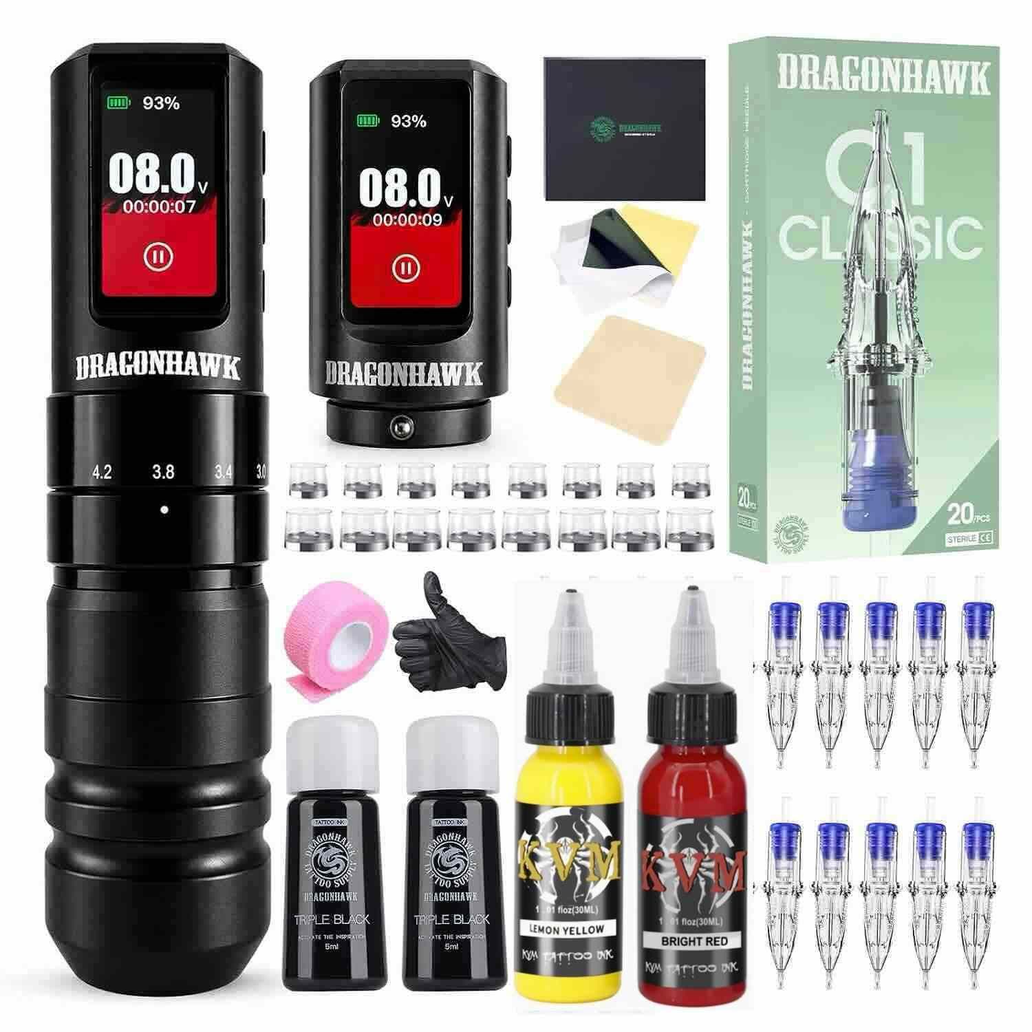 Kit de tatuaje Dragonhawk A3 Pro