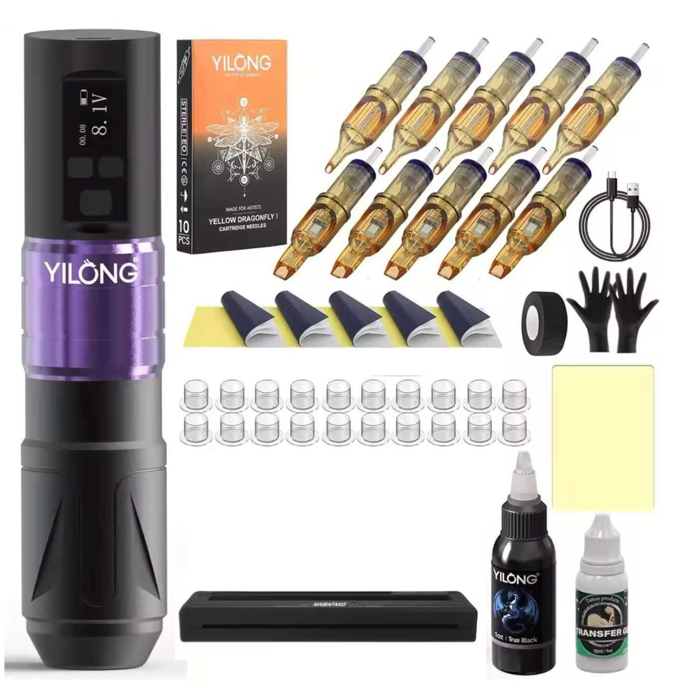 Kit Pen Tatuaje Yilong + Impresora Térmica