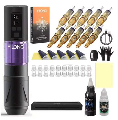Kit Pen Tatuaje Yilong + Impresora Térmica