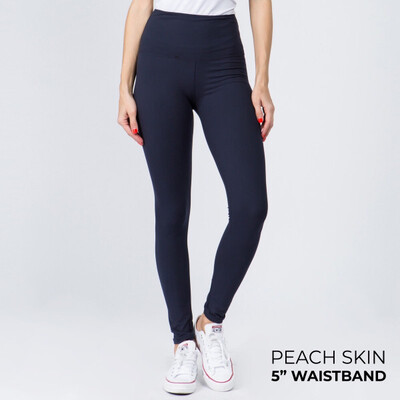 Peach Skin 5” Band Leggings Regular 