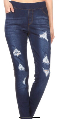 Jvini Dark Blue Distressed Jeans