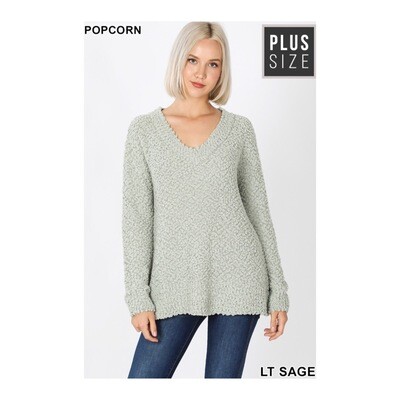 Popcorn Sage Sweater
