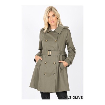 Olive Trench Coat