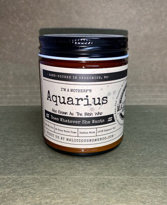 Zodiac Sign Candle: Aquarius