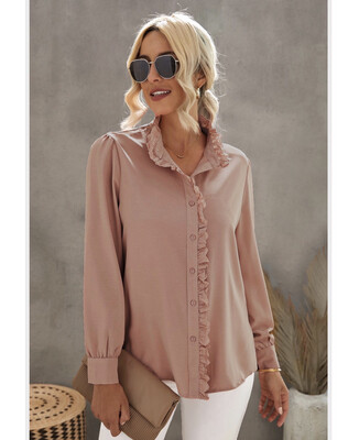 Dusty Pink Button Down