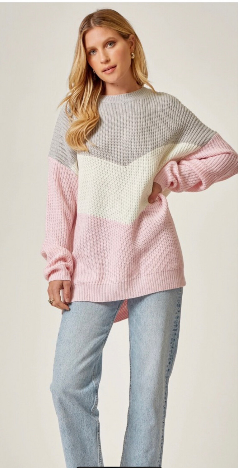 Grey Blush Sweater