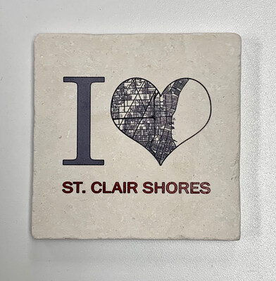 St. Clair Shores Tipsy Coaster