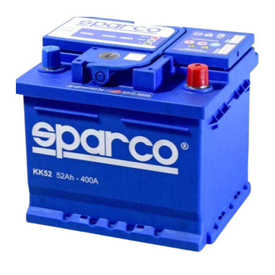 Sparco - Batteria auto L1B KK, Scegli la polarità: Destra, Scegli l'amperaggio: Ah 52 - 400 A
