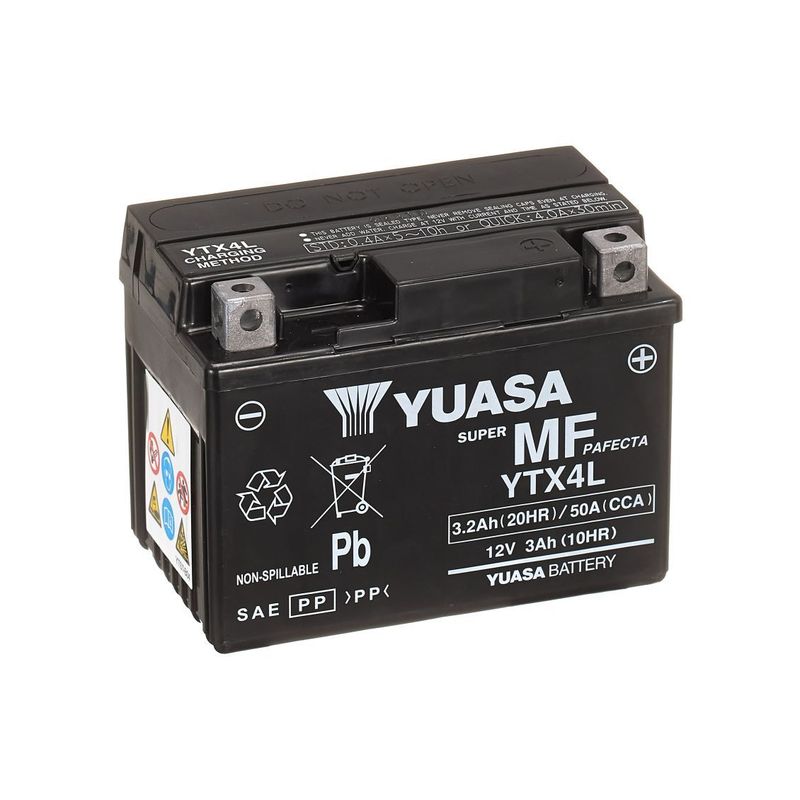 YUASA - Batteria YTX Maintenance free AGM YTX4L