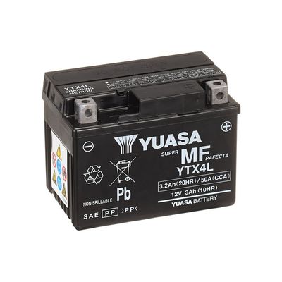 YUASA - Batteria YTX Maintenance free AGM YTX4L YUASA - Batteria YTX Maintenance free AGM YTX4L