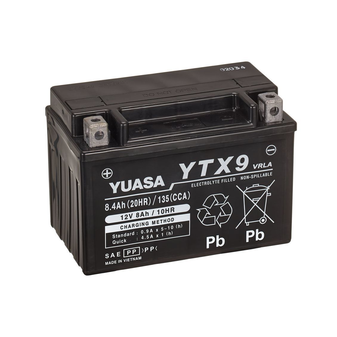YUASA - Batteria moto YTX AGM - Modello YTX9 YUASA - Batteria moto YTX AGM - Modello YTX9