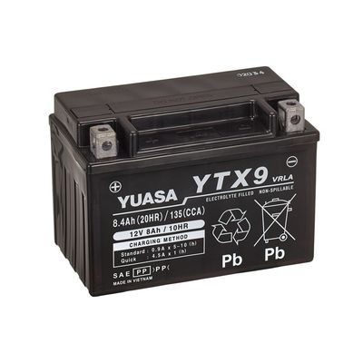 YUASA - Batteria moto YTX AGM - Modello YTX9 YUASA - Batteria moto YTX AGM - Modello YTX9