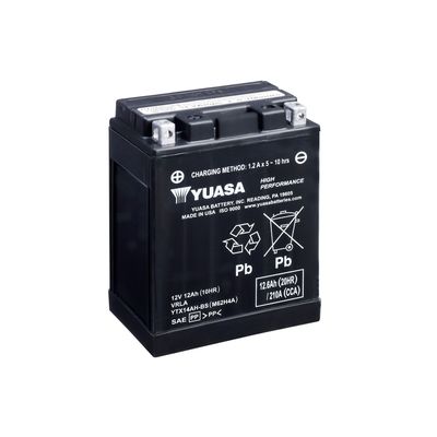 YUASA - Batteria moto YTX AGM - Modello YTX14AH-BS YUASA - Batteria moto YTX AGM - Modello YTX14AH-BS